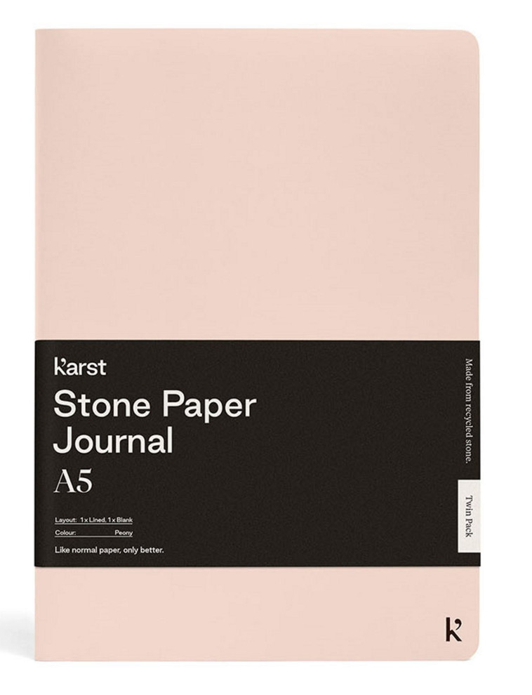 CAHIER A5 ROSE POUDRE TWIN LOT 2 -  karst - KARST