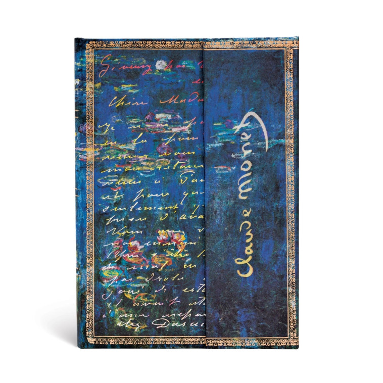 CARNET A COUVERTURE RIGIDE MONET (NENUPHARS), LETTRE A MORISOT - MIDI - LIGNE - 144 P. - XXX - PAPERBLANKS