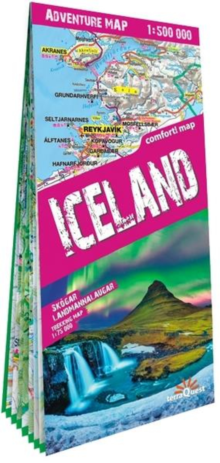 ISLANDE 1/500.000 (CARTE GRAND FORMAT LAMINEE D-AVENTURE TQ) - ANGLAIS - XXX - EXPRESSMAP