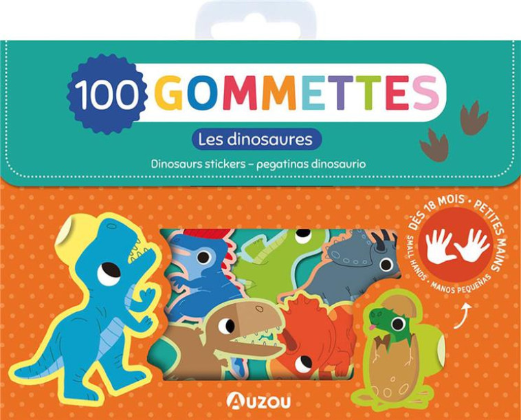 100 GOMMETTES - LES DINOSAURES - MR IWI - AUZOU