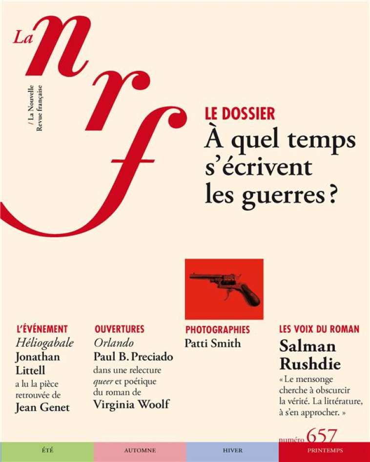 LA NOUVELLE REVUE FRANCAISE - PRINTEMPS 2024 - COLLECTIF - GALLIMARD