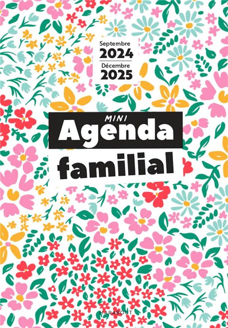 MINI AGENDA FAMILIAL - SEPTEMBRE 2024-DECEMBRE 2025 - XXX - NC