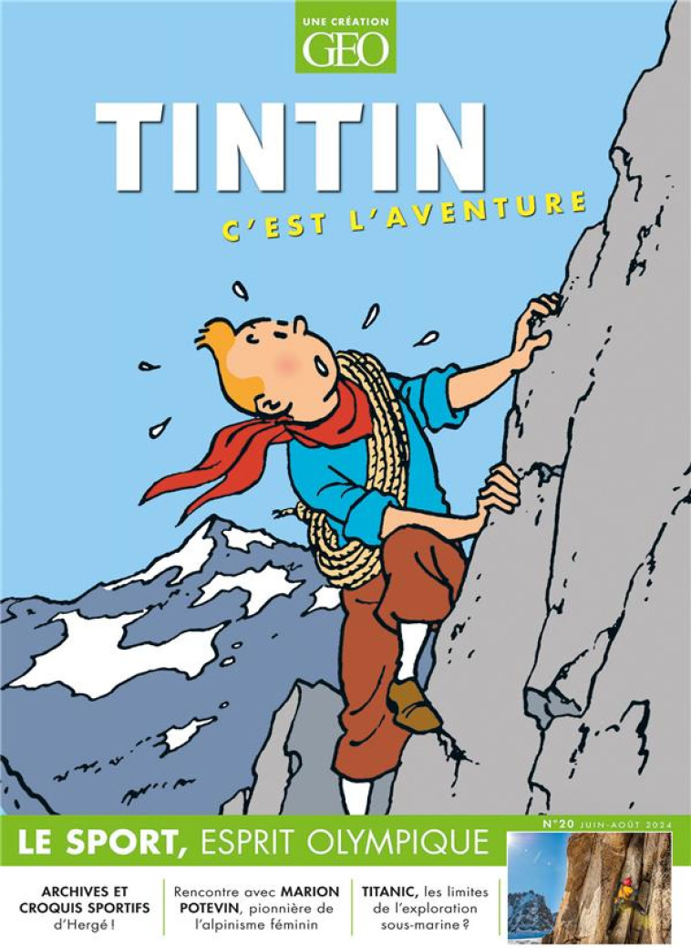 TINTIN C'EST L'AVENTURE N 20 - SPORT - COLLECTIF - FEMME ACTUELLE