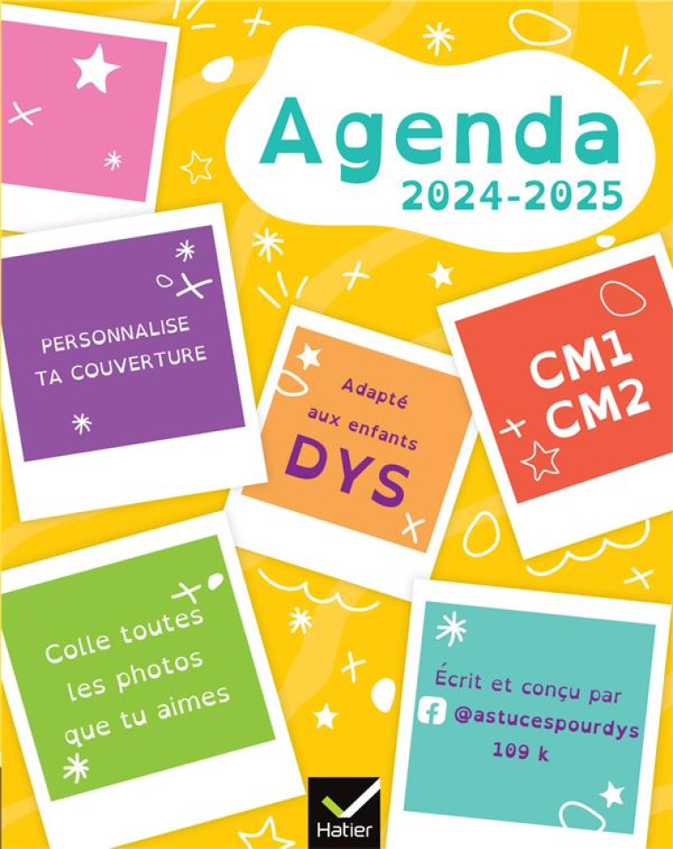 AGENDA DYS PRIMAIRE CE2 CM1 CM2 - 7-10 ANS - CHEE - HATIER SCOLAIRE