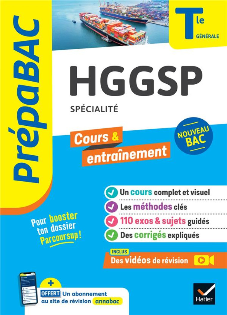 PREPABAC HGGSP TLE GENERALE (SPECIALITE) - BAC 2024 - NOUVEAU PROGRAMME DE TERMINALE - CLAVEL/VAN DE WANDEL - HATIER SCOLAIRE