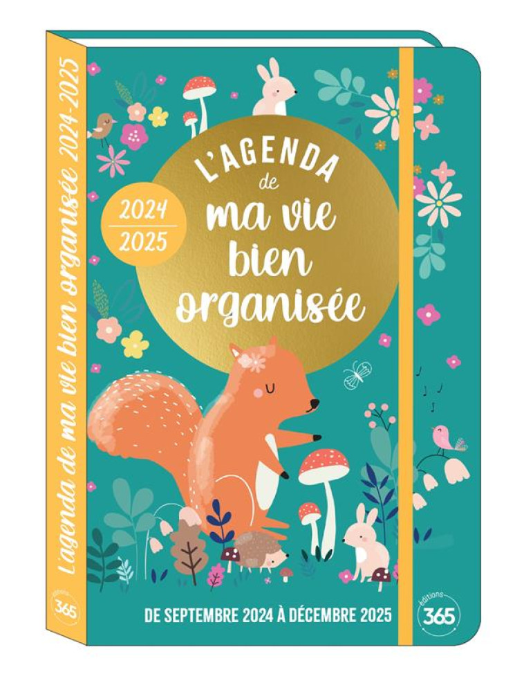 HAPPY AGENDAS AGENDA POCKET MA VIE BIEN ORGANISEE, SEPT. 2024- DEC. 2025 16 MOIS POCKET RELIE - SIX YOLANDE - NC