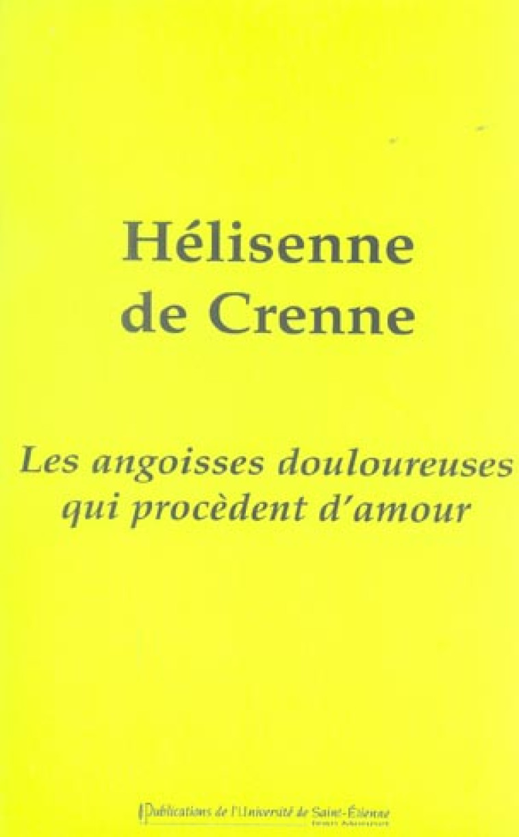 LES ANGOISSES DOULOUREUSES QUI PROCEDENT D'AMOUR - BEAULIEU J P - Pub De L'Universite De St Etienne