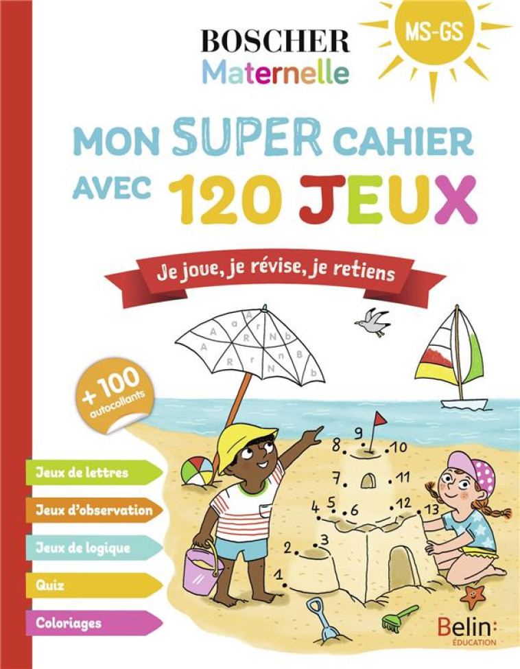 MON SUPER CAHIER AVEC 120 JEUX - ARROYO/GRIBOUILLE - BELIN