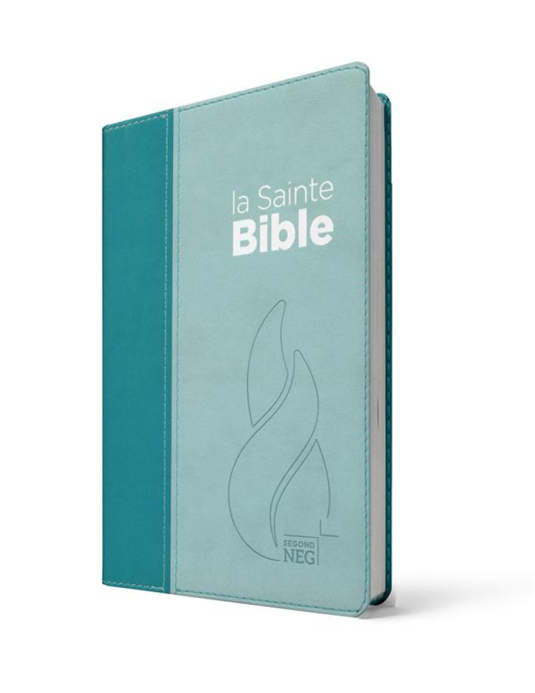 BIBLE COMPACTE SEGOND VIVELLA DUO BLEU LAGON ET BLEU CIEL - COUVERTURE SOUPLE - SEGOND NEG 1979 - MAISON BIBLE