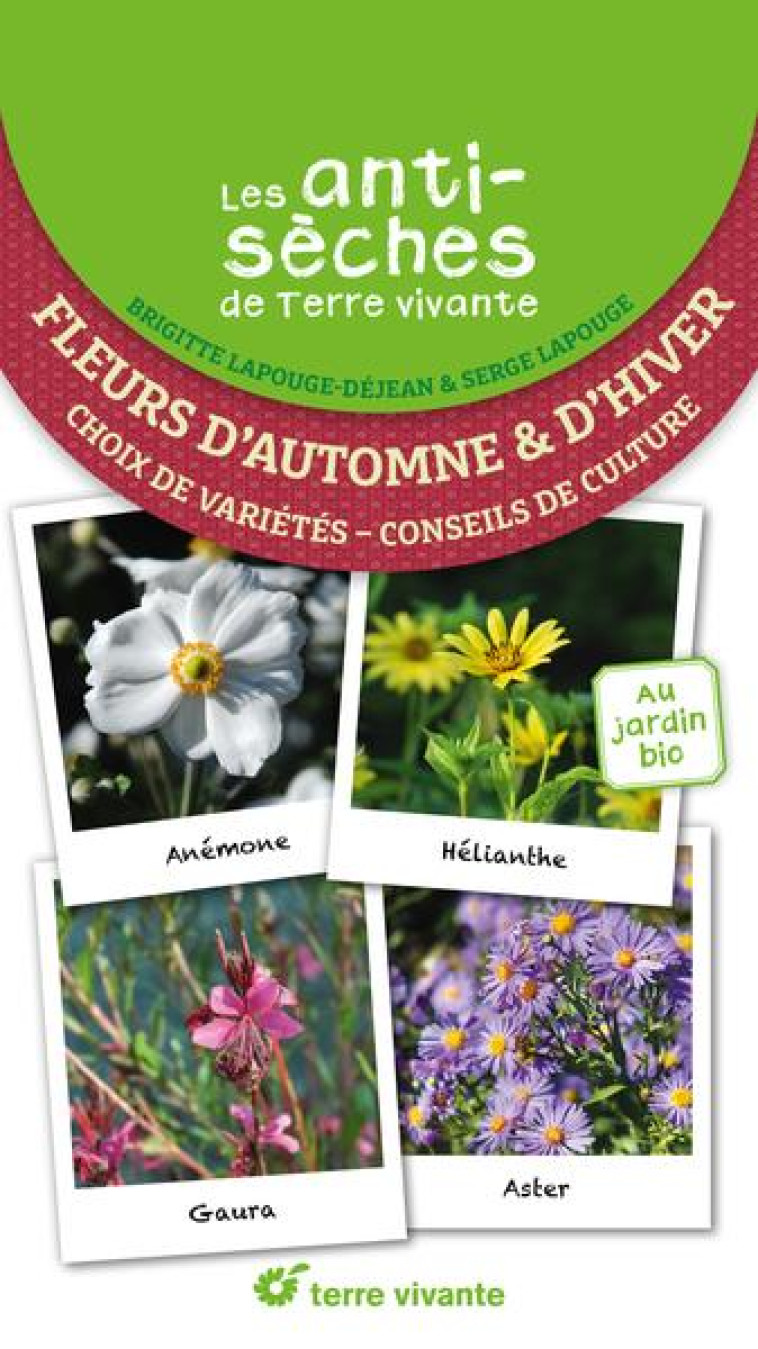 LES ANTISECHES DE TERRE VIVANTE : FLEURS D'AUTOMNE ET D'HIVER - CHOIX DE VARIETES  CONSEILS DE CULT - LAPOUGE-DEJEAN - TERRE VIVANTE