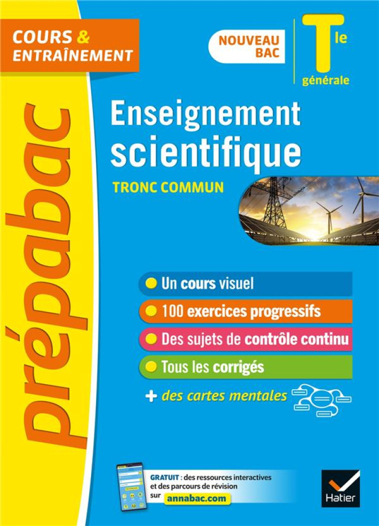 PREPABAC ENSEIGNEMENT SCIENTIFIQUE TLE GENERALE - BAC 2024 - NOUVEAU PROGRAMME DE TERMINALE - BERTHELOT/SALMON - HATIER SCOLAIRE