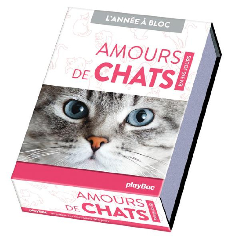 CALENDRIER AMOURS DE CHATS EN 365 JOURS - L'ANNEE A BLOC - COLLECTIF - PRISMA