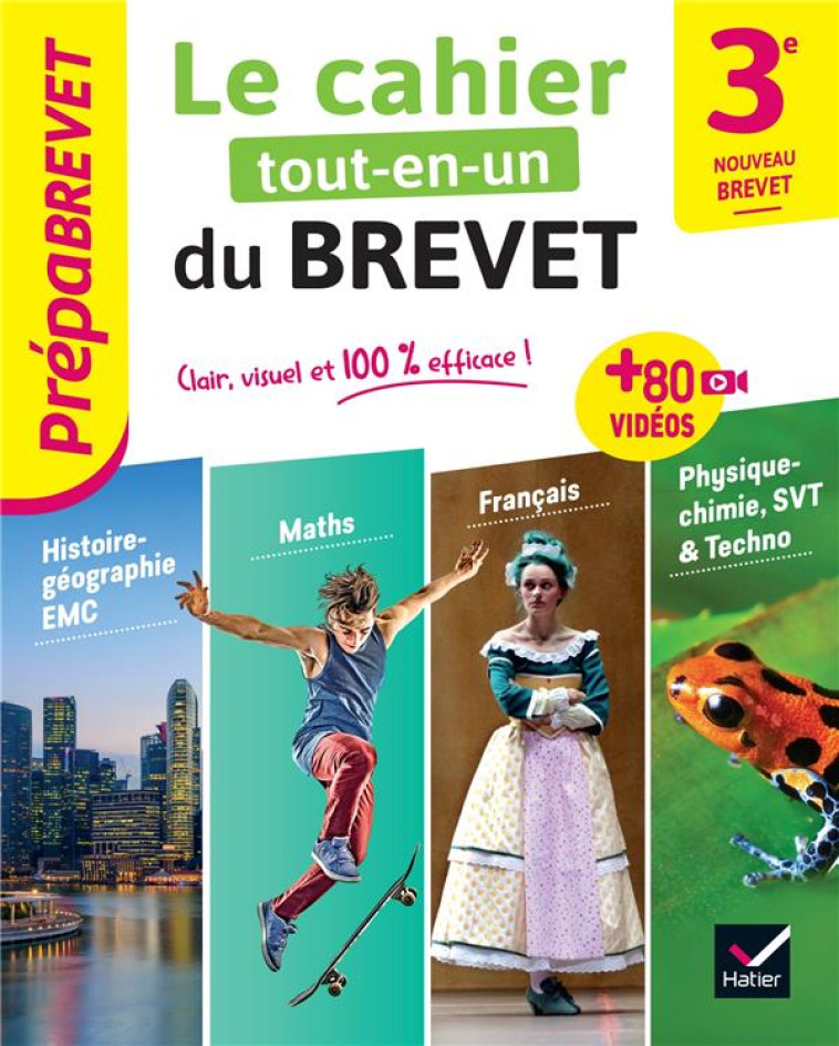 LE CAHIER TOUT-EN-UN DU BREVET - NOUVEAU BREVET 2025 - TOUTES LES MATIERES, AVEC 60 VIDEOS DE REVISI - COLLECTIF - HATIER SCOLAIRE