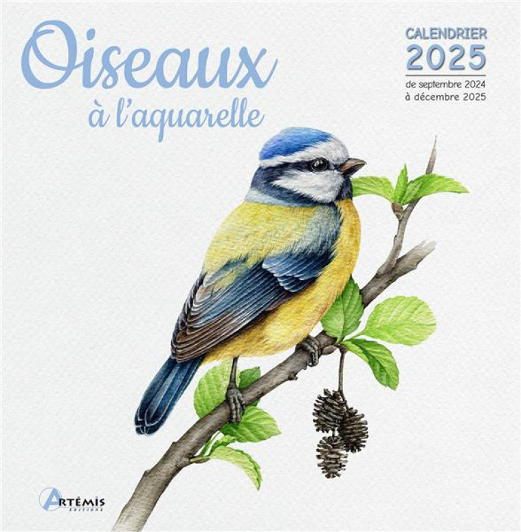 CALENDRIER OISEAUX A L'AQUARELLE 2025 - COLLECTIF - NC