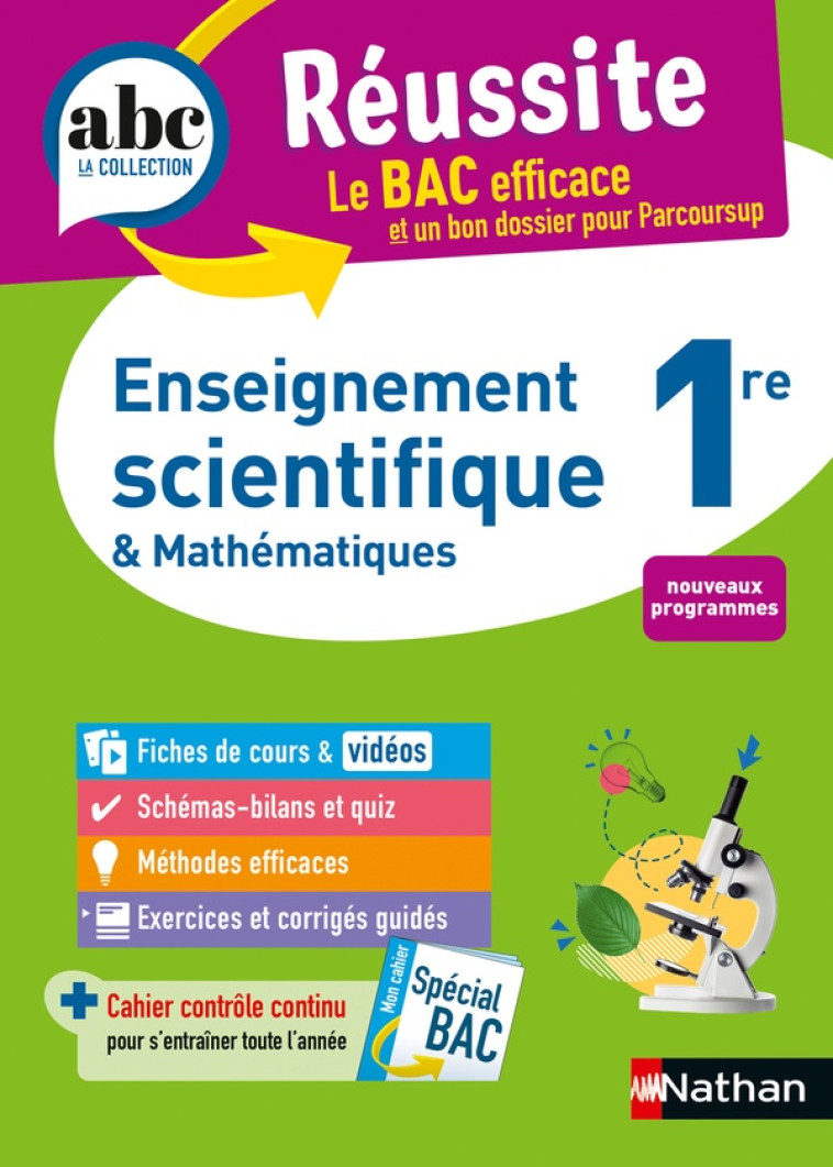 ABC REUSSITE ENSEIGNEMENT SCIENTIFIQUE 1RE - CAMARA/GASTON - CLE INTERNAT