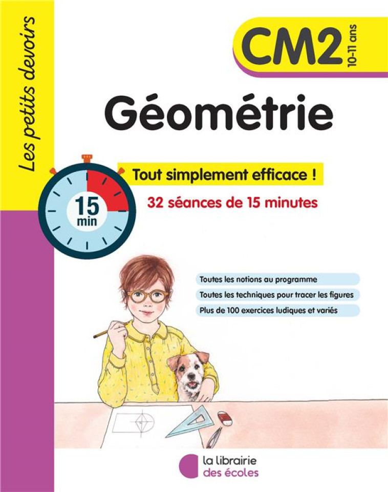 LES PETITS DEVOIRS : GEOMETRIE  -  CM2 (EDITION 2023) - LANQUETOT, CLEMENCE  - ECOLES PARIS