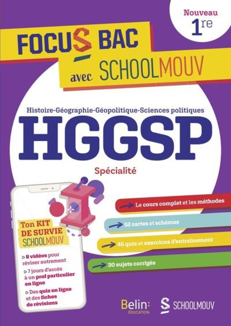 FOCUS BAC HGGSP SPECIALITE PREMIERE - DECROCHE TON BAC AVEC SCHOOLMOUV ! - DOUSTALY ANNE - BELIN