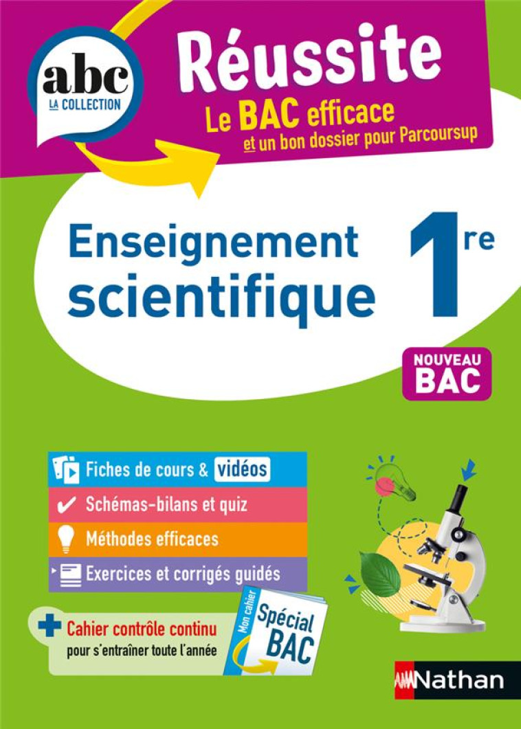 ABC REUSSITE ENSEIGNEMENT SCIENTIFIQUE 1RE - CAMARA/GASTON - CLE INTERNAT