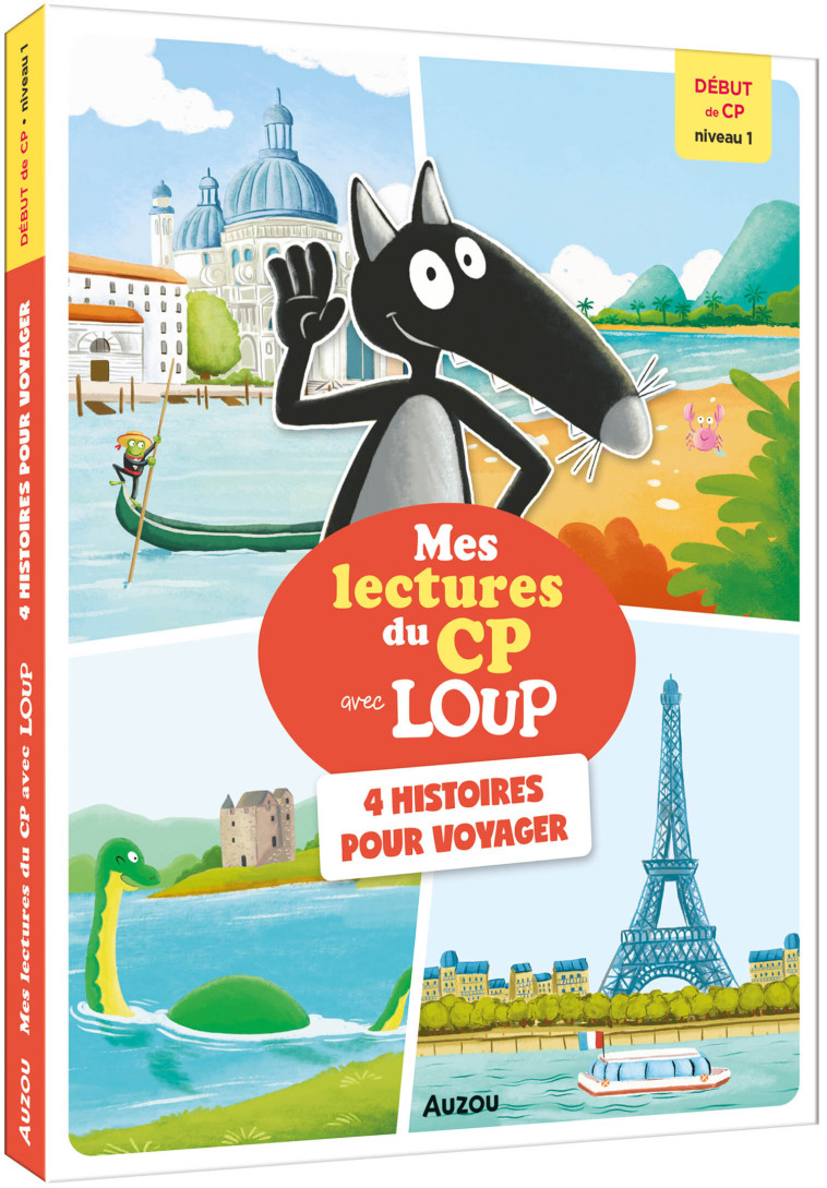 MES LECTURES DU CP AVEC LOUP - NIVEAU 1 - 4 HISTOIRES POUR VOYAGER - Lallemand Orianne, THUILLIER Éléonore, Boudebesse Sess - AUZOU