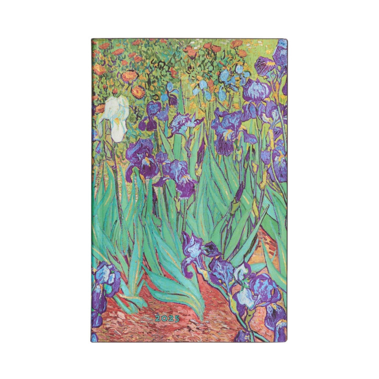 12-Mois Flexis 2025 Iris de Van Gogh Maxi HOR - XXX - PAPERBLANKS