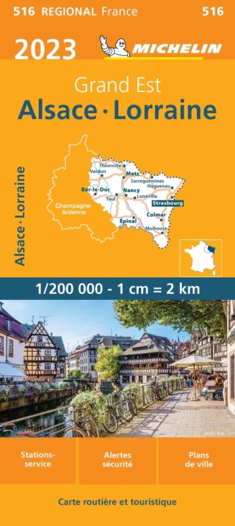 Carte Régionale Alsace, Lorraine 2023 - XXX - MICHELIN