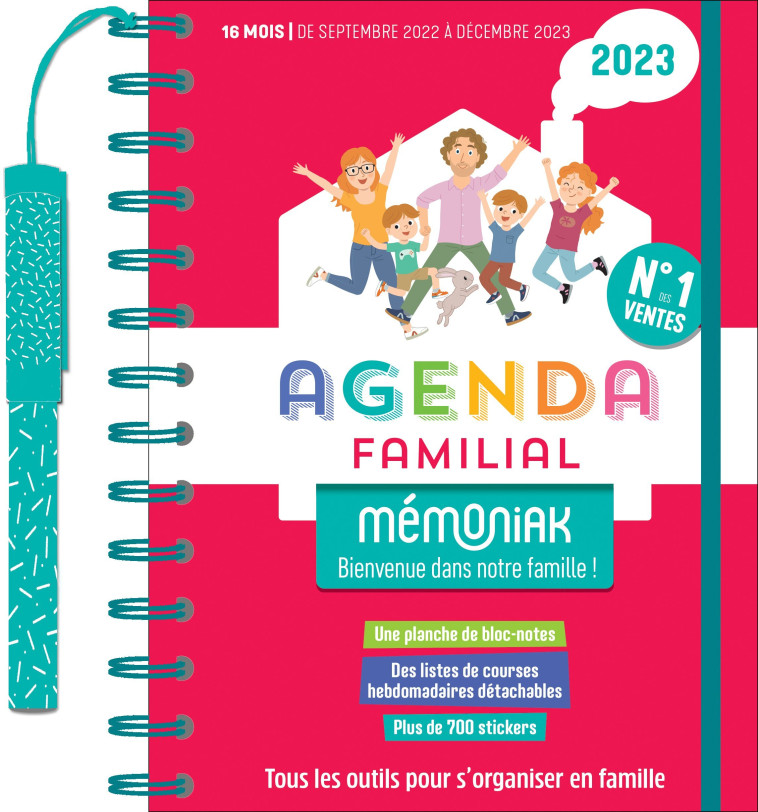 Agenda familial Mémoniak, sept. 2022- déc 2023 - Nesk Nesk - 365 PARIS