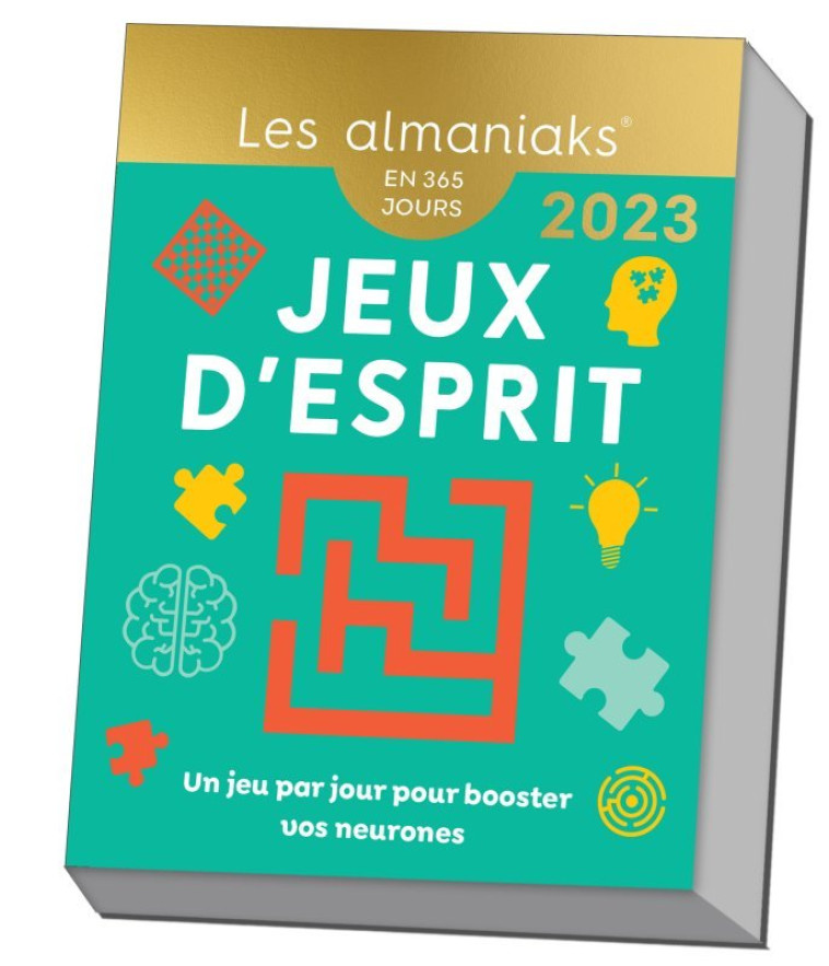 Calendrier Almaniak Jeux d'esprit 2023 : 1 jeu par jour - Audrain Loïc, Lebrun Sandra - 365 PARIS