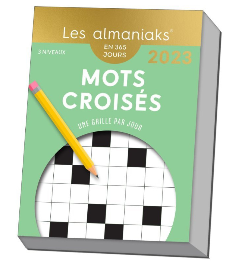 Calendrier Almaniak Mots croisés 2023 : 1 grille par jour - RCI RCI - 365 PARIS