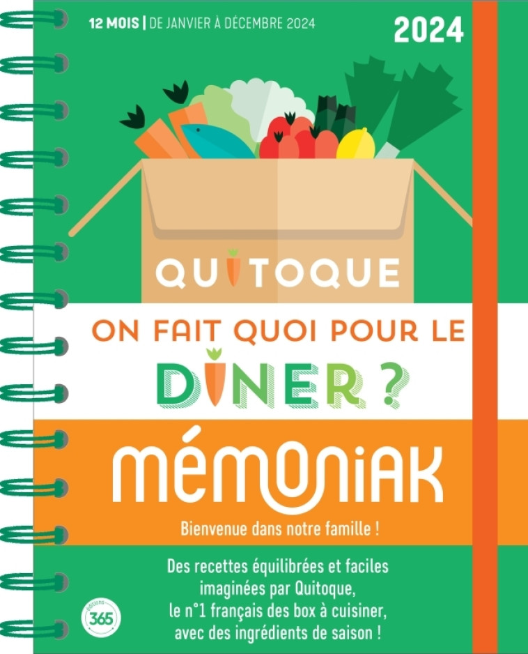 On fait quoi pour le dîner ? Avec Quitoque Janv.-Déc. 2024 liste de courses inclus - Quitoque Quitoque - 365 PARIS