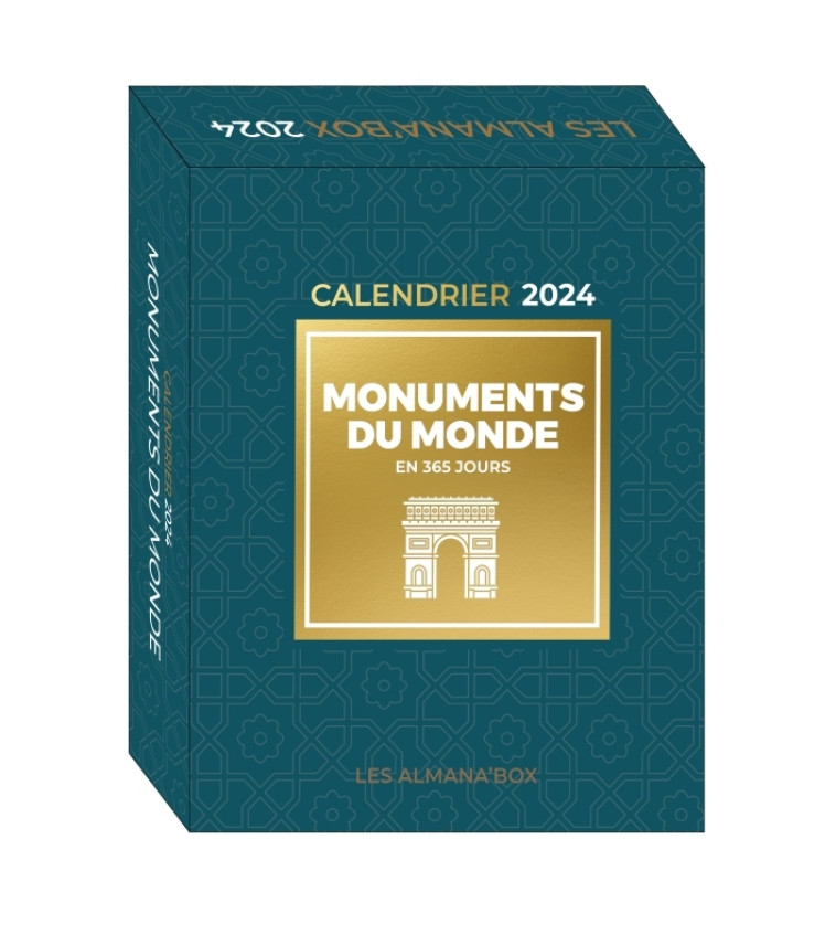 Grand calendrier Almana'box Monuments du monde en 365 jours 2024 - Gaston Delphine - 365 PARIS