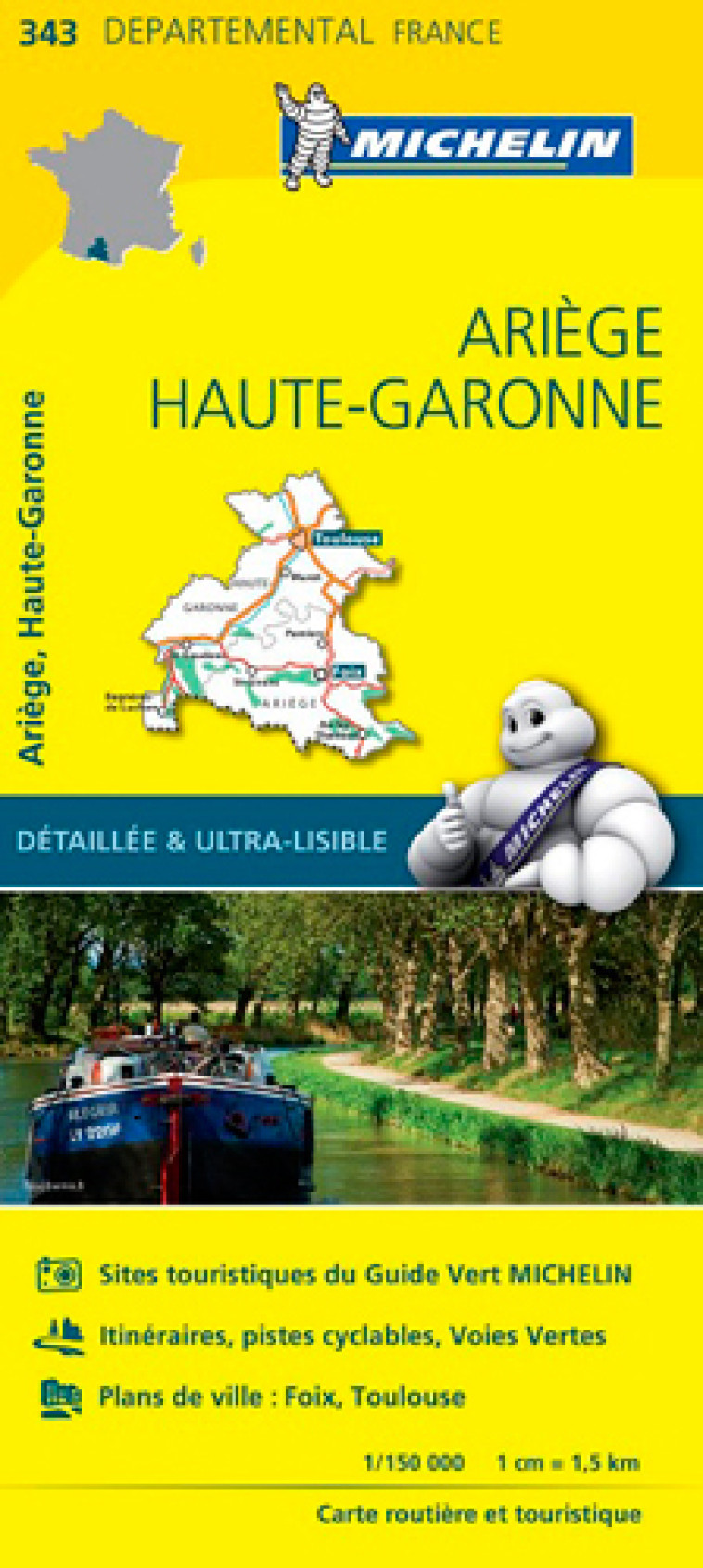 Carte Départementale Ariège, Haute-Garonne - XXX - MICHELIN