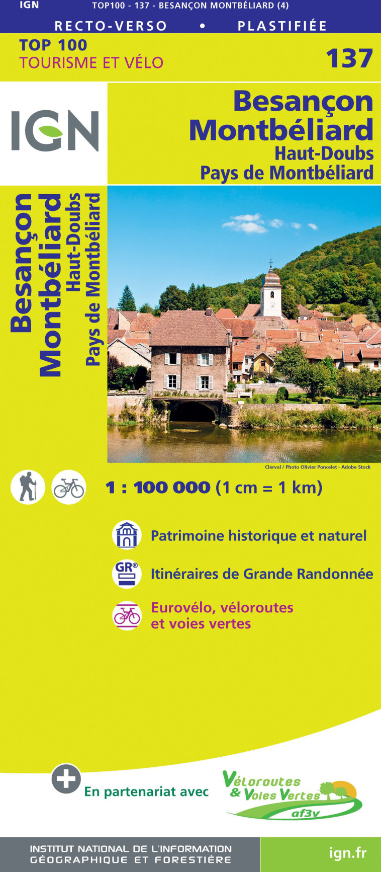 Top100137 Besancon / Montbeliard  1/100.000 - XXX - IGN