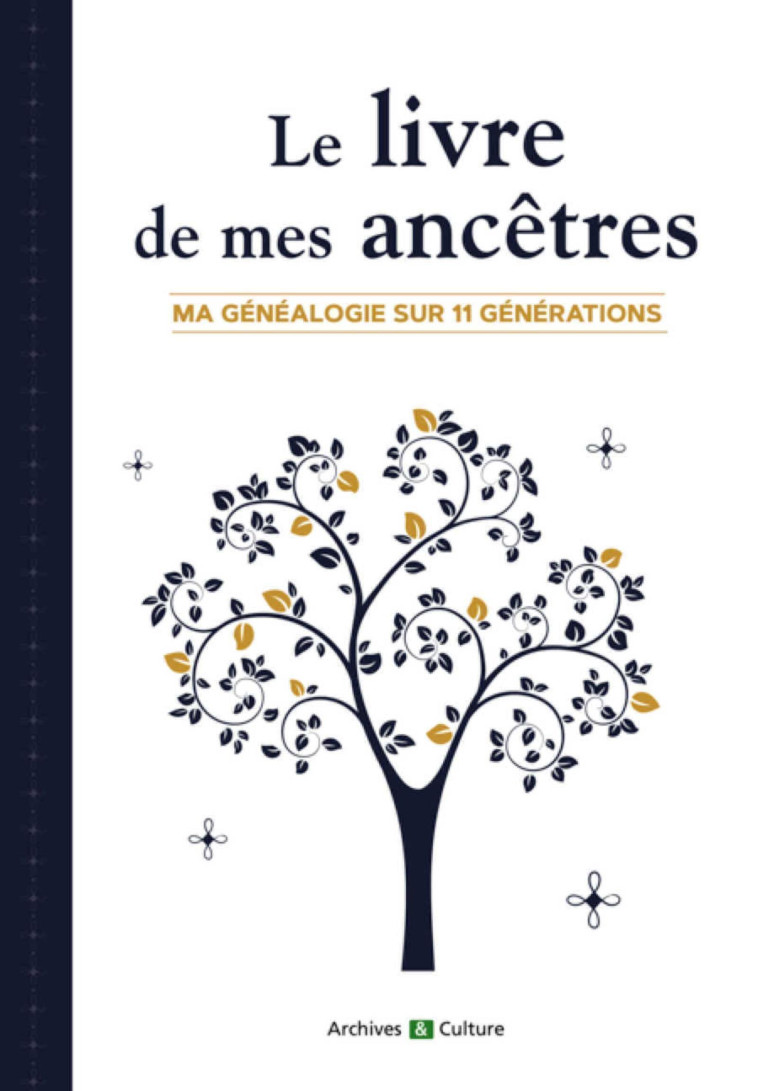 Le livre de mes ancêtres (11 générations) - Mergnac Marie-odile - ARCHIVES CULT