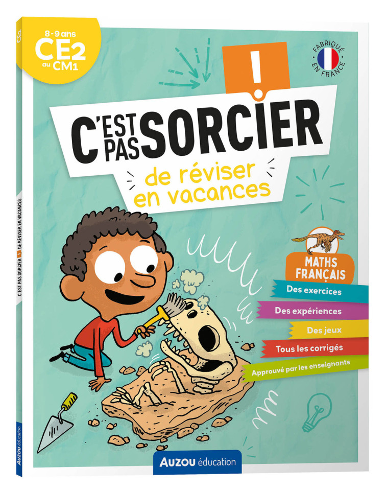 C'EST PAS SORCIER DE RÉVISER EN VACANCES - DU CE2 AU CM1 - CAHIER DE VACANCES 2024 - Barthère Sarah, BEMER Eva, Jost Dorothée - AUZOU