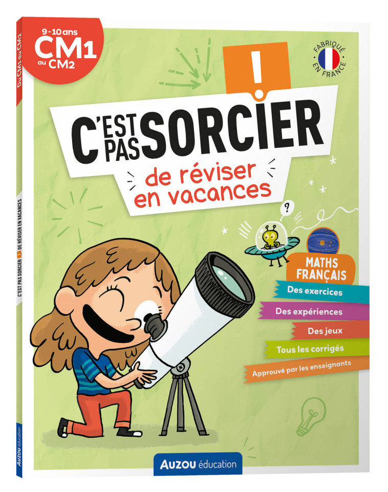 C'EST PAS SORCIER DE RÉVISER EN VACANCES - DU CM1 AU CM2 - CAHIER DE VACANCES 2024 - AVICE Alexia, Barthère Sarah, Joumard Marine - AUZOU