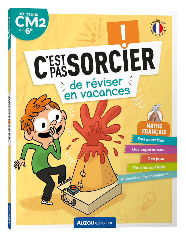 C'EST PAS SORCIER DE RÉVISER EN VACANCES - DU CM2 À LA 6E - CAHIER DE VACANCES 2024 - Bouttier-Guérive Gaëlle, MAZARS Emma, SKORUPA Thomas - AUZOU