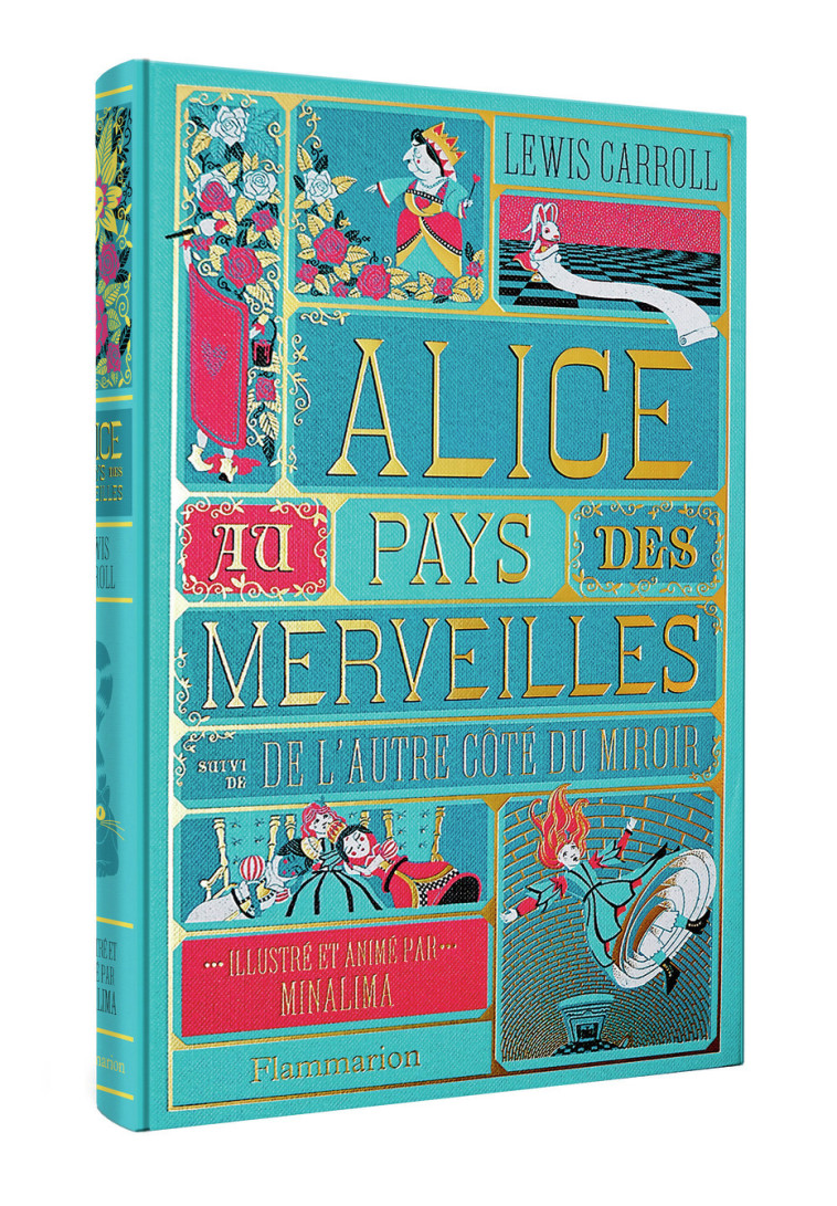 Alice au Pays des Merveilles suivi de L'autre côté du miroir - Carroll Lewis, Minalima  - FLAM JEUNESSE