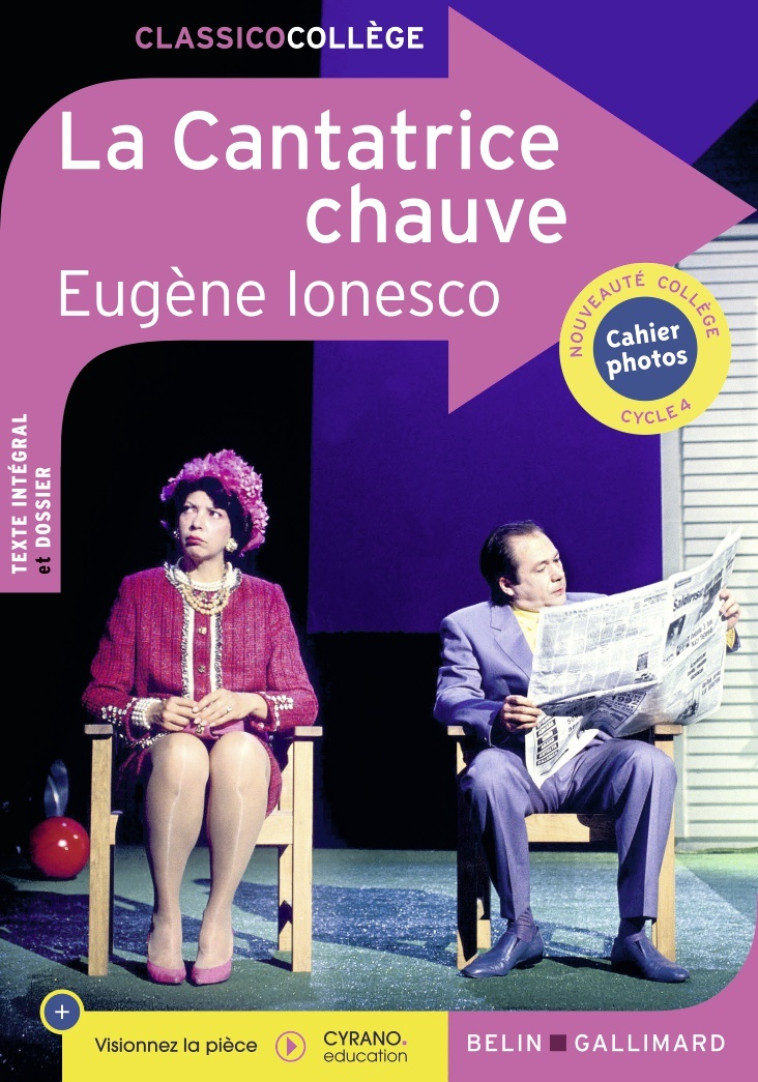 La Cantatrice chauve - Appere Kim-lan, Ionesco Eugène - BELIN EDUCATION