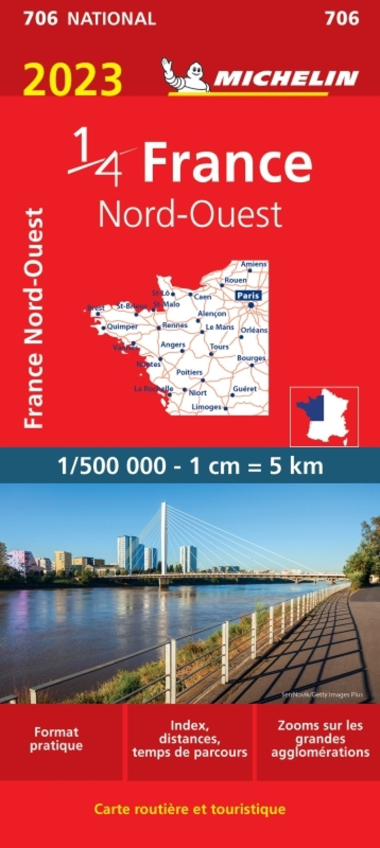 Carte Nationale France Nord-Ouest 2023 - XXX - MICHELIN