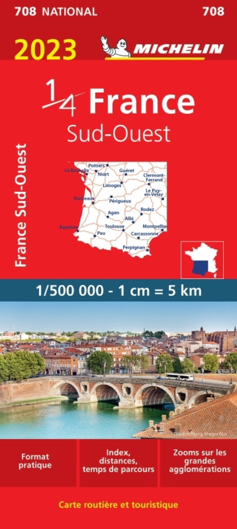 Carte Nationale France Sud-Ouest 2023 - XXX - MICHELIN