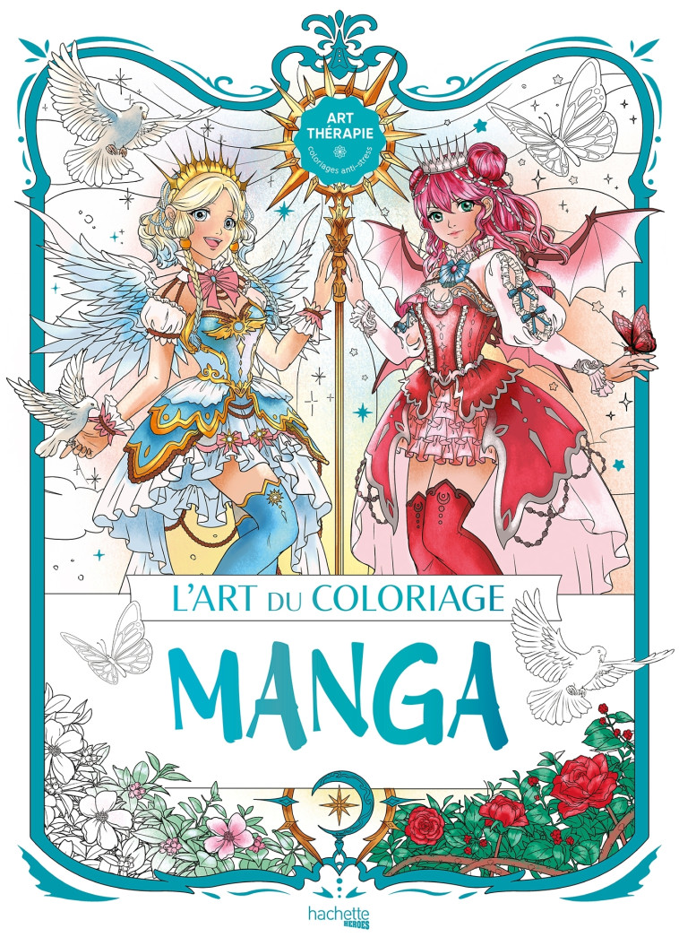 L'art du coloriage manga - Jolene Yeo, Low Zi Rong, Shirley Tan - HACHETTE HEROES