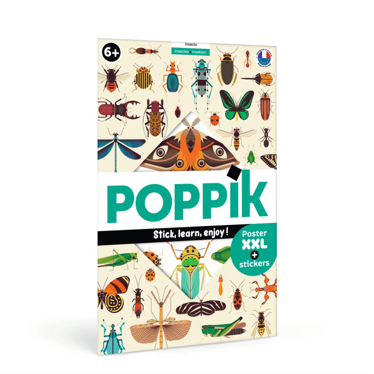 Poppik Les insectes - Owen Davey, Poppik Poppik, Davey OWEN,  Poppik - BAYARD JEUX