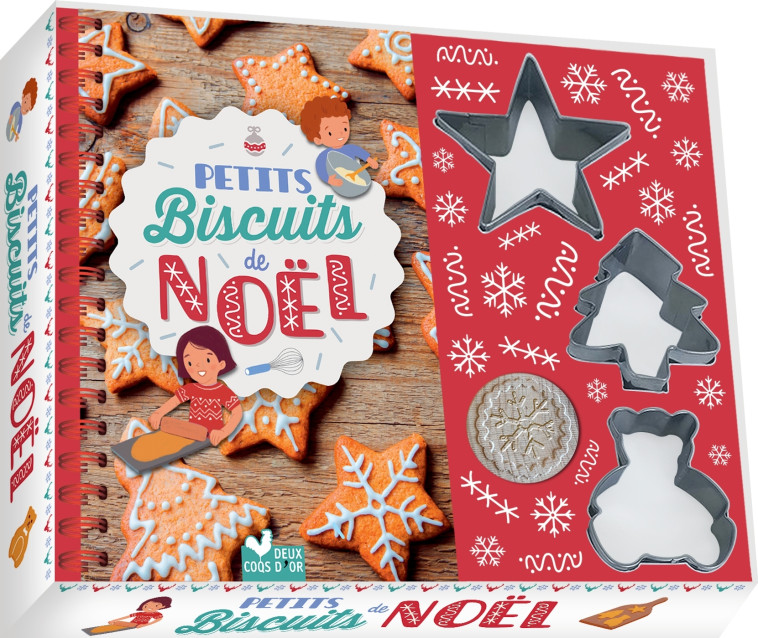 Petits biscuits de Noël - coffret avec emporte pièces - Marie Pourrech, Solenne & Thomas Solenne & Thomas,  Solenne & Thomas - DEUX COQS D OR