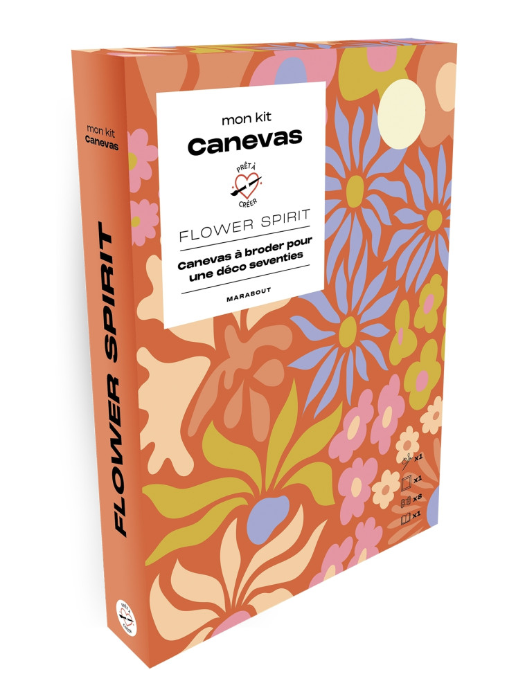 Mon kit canevas - Flower spirit -   - MARABOUT