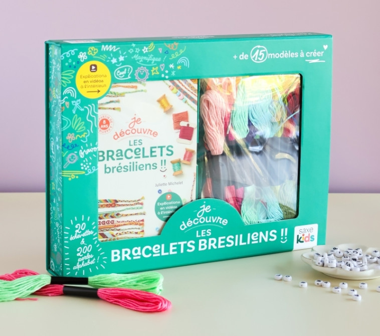 Coffret Je découvre les bracelets brésiliens - Juliette Michelet - DE SAXE