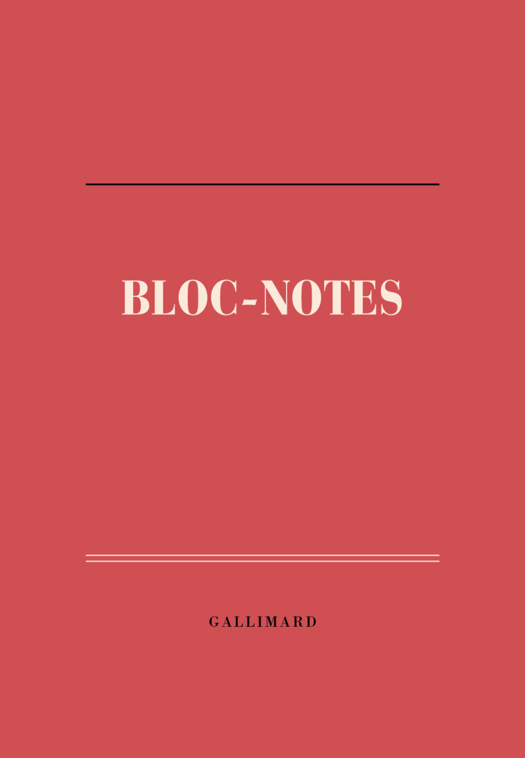 Bloc-notes de papeterie -  Collectifs - GALLIMARD