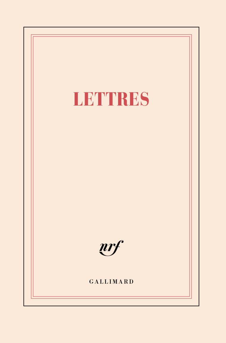 LETTRES (PAPETERIE) -  Collectifs - GALLIMARD