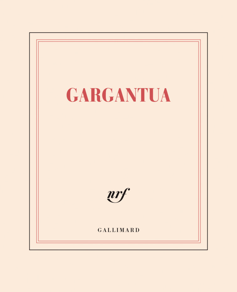 Bloc "Gargantua" (papeterie) -  Collectifs - GALLIMARD