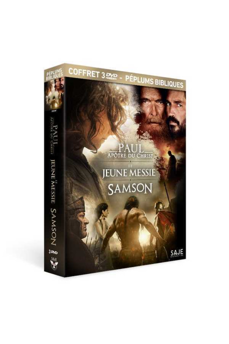 Péplums bibliques - Coffret 3 DVD -  Collectif - SAJEPROD