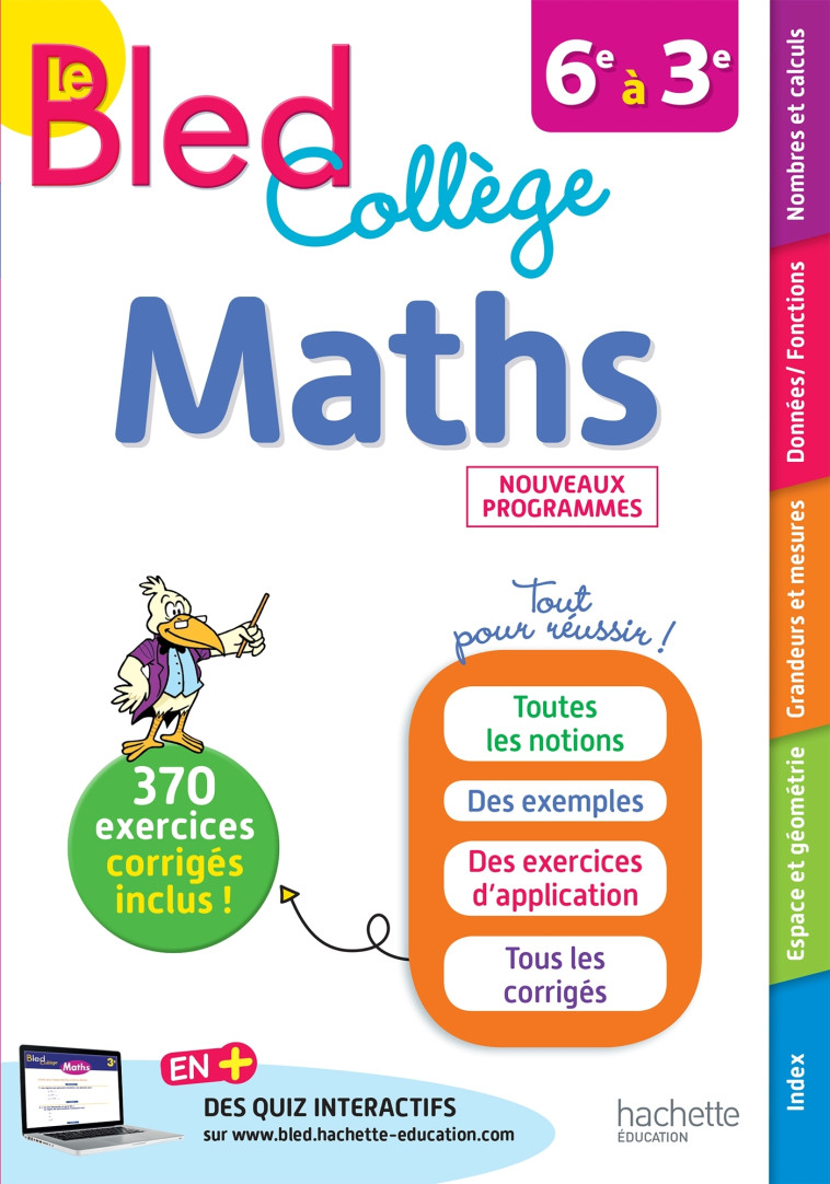 Bled Maths Collège - Josyane Curel, Paul Fauvergue, André Sarnette - HACHETTE EDUC